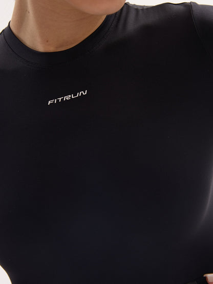 FITRUN Long Sleeve SKIN BASE "Black VE"