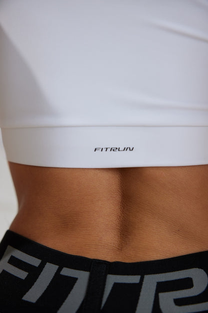 Sports Top FITRUN Top Racy "Total White"