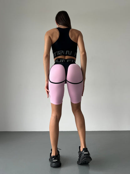 Cycling Short FITRUN Cycling Super Nuts "Flamingo Relief"
