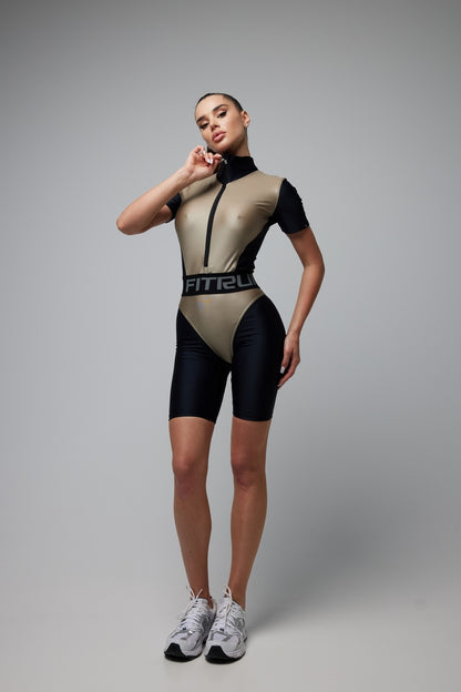 Jumpsuit FITRUN Jumpsuit Super Nuts Short "Beige Blaze"
