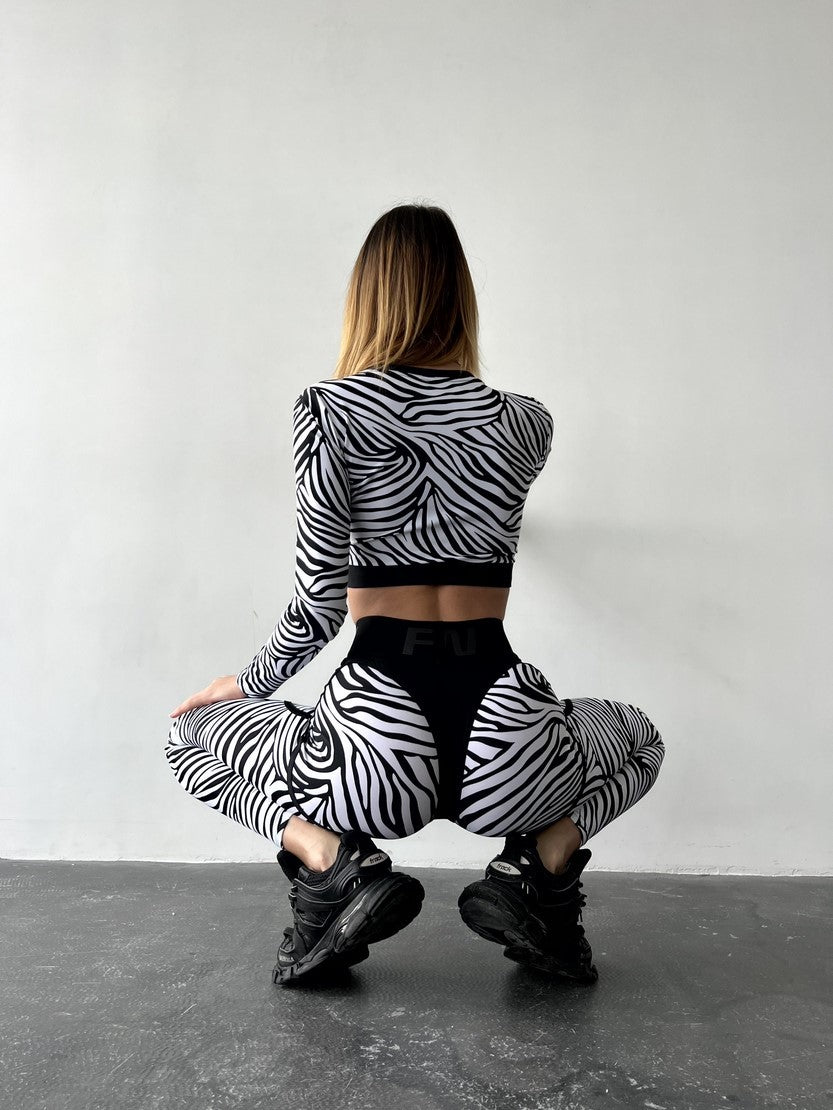 Легінси FITRUN Leggings Super Nuts "Zebra"