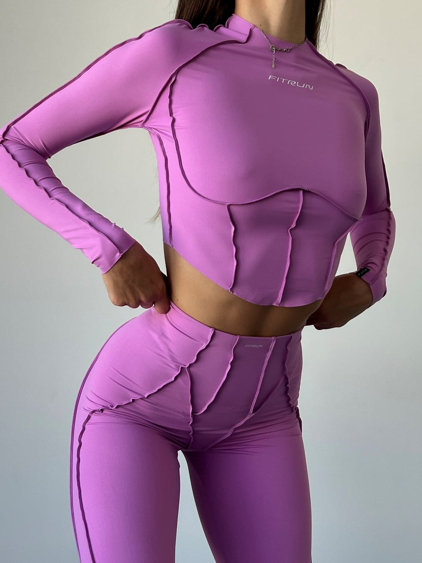 Укорочений рашгард FITRUN Rashguard-Corset Versa "Fuchsia VE"