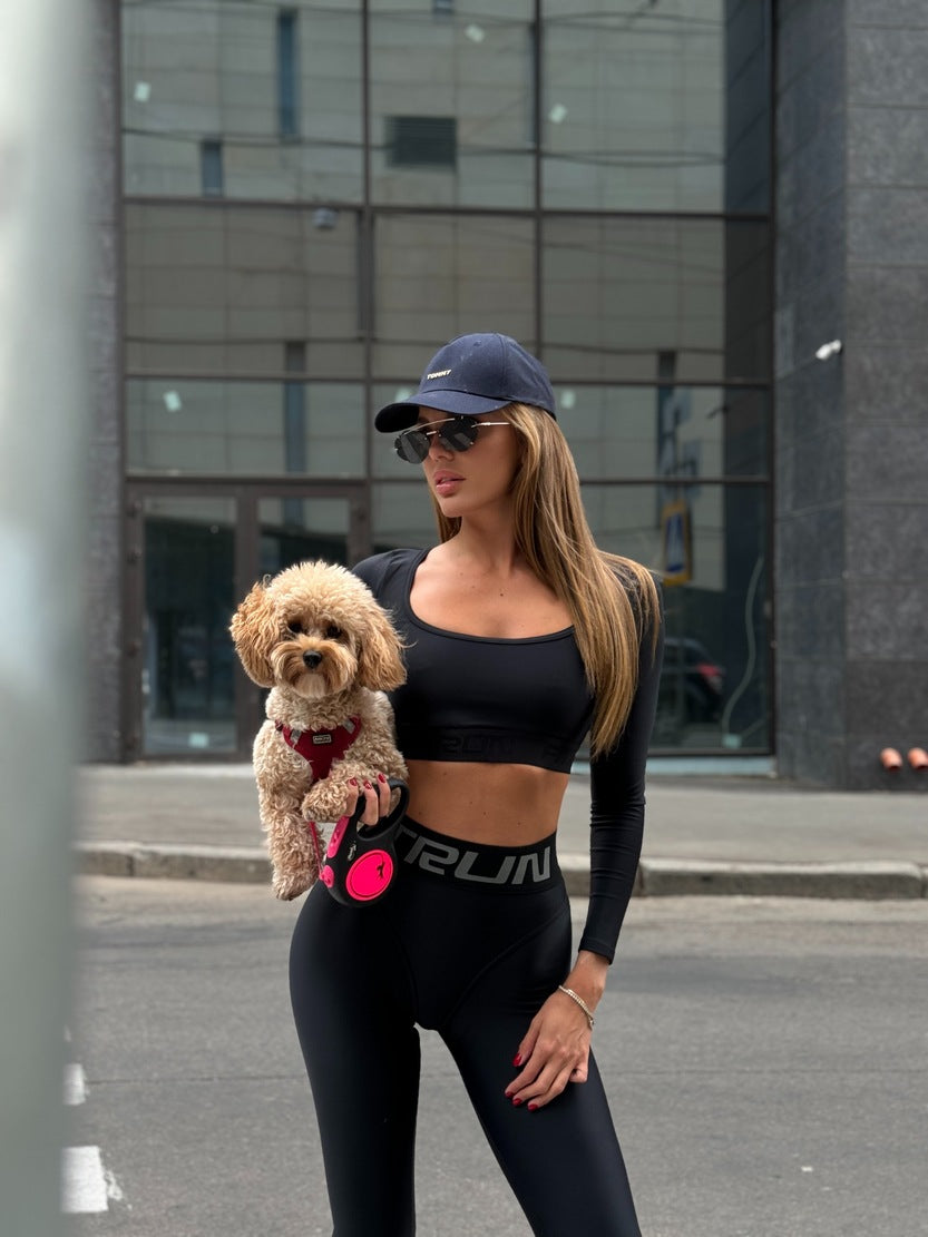 FITRUN Long Sleeve Bliss "Total Black"