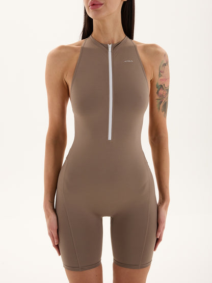 Jumpsuit FITRUN YOGA Short "Sand VE"