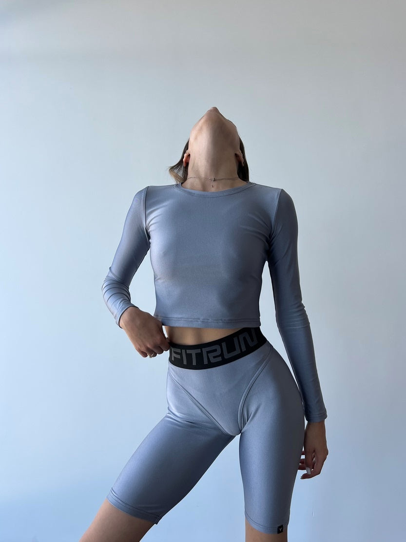 Укорочений рашгард FITRUN Rashguard Prime "Shine Silver"