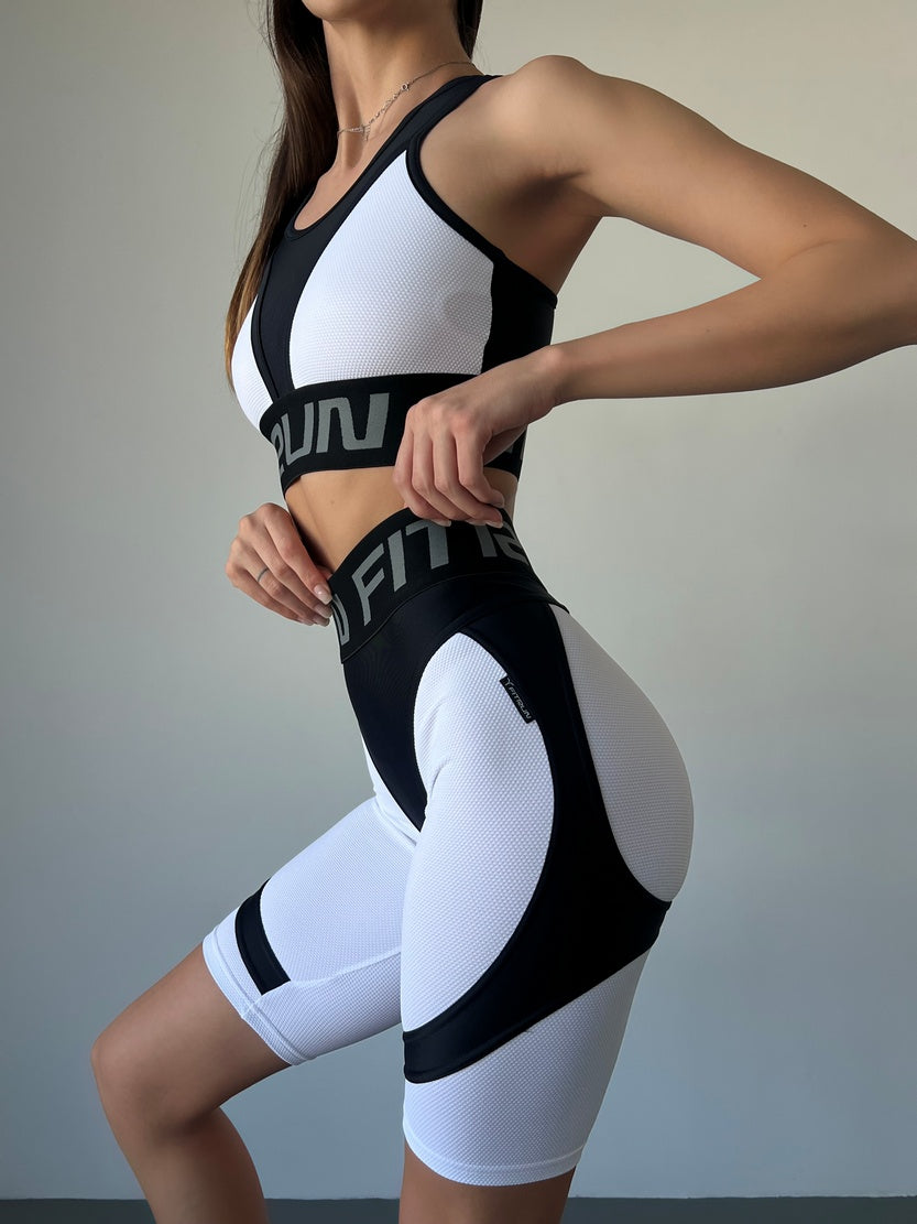 Cycling Short FITRUN Cycling Super Nuts Push-Up "White Relief"