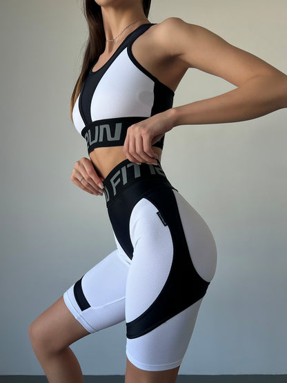 Cycling Short FITRUN Cycling Super Nuts Push-Up "White Relief"