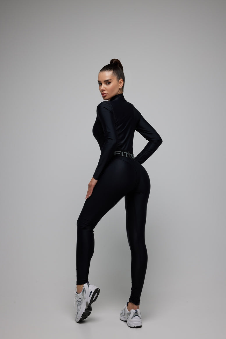 Jumpsuit FITRUN Jumpsuit Super Nuts Long "Total Black"