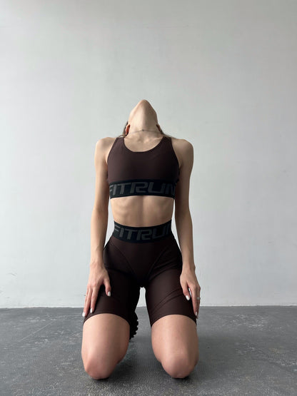 Sports Top FITRUN Top X Brand "Chocolate"