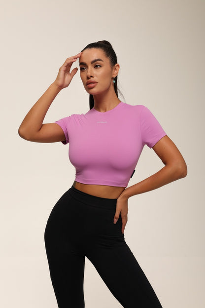 Футболка укорочена FITRUN T-shirt Short SKIN BASE "Fuchsia VE"