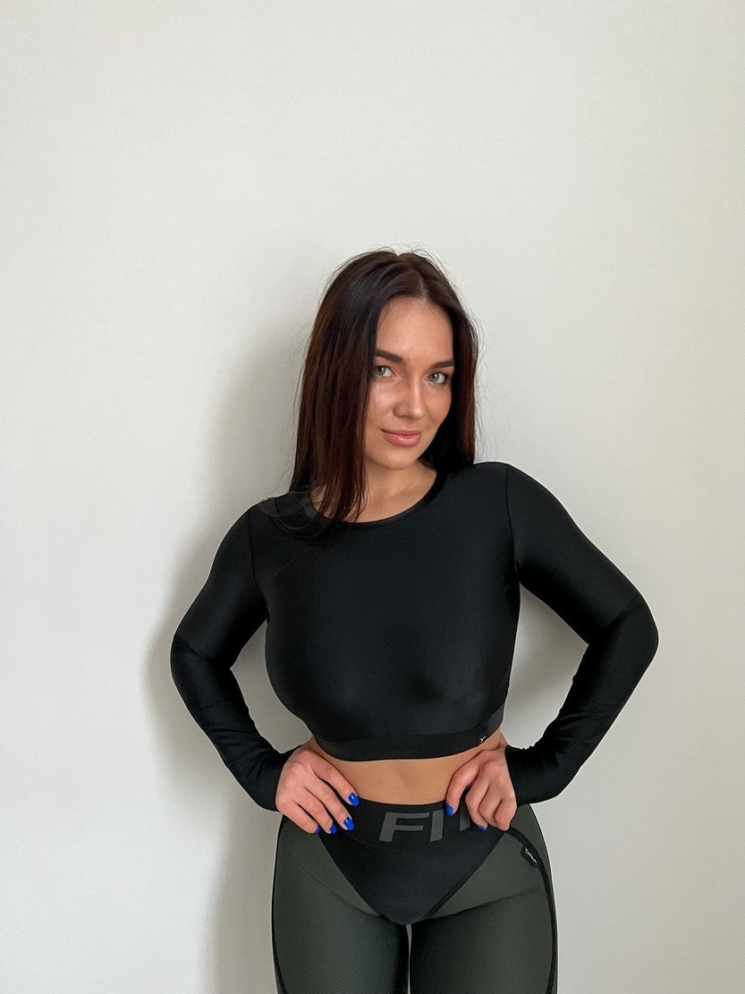 Укорочений рашгард FITRUN Rashguard Midi "Black Blaze"