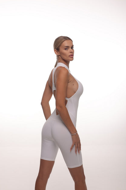 Комбінезон FITRUN Jumpsuit YOGA Short "White VE"