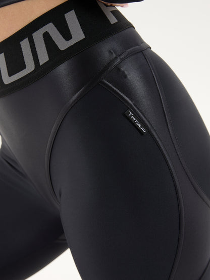 Leggings FITRUN Super Nuts Push-Up "Black Blaze"