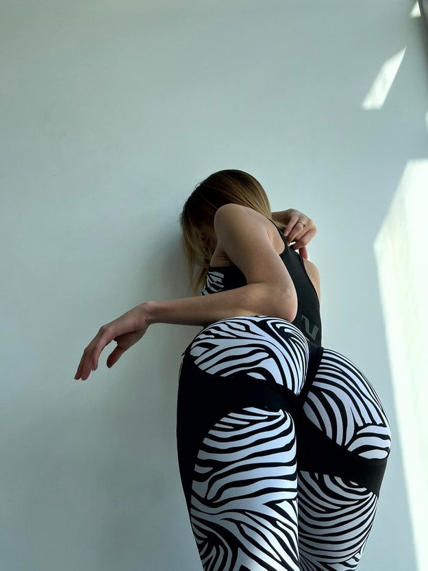 Легінси FITRUN Leggings Super Nuts Push-Up "Zebra"