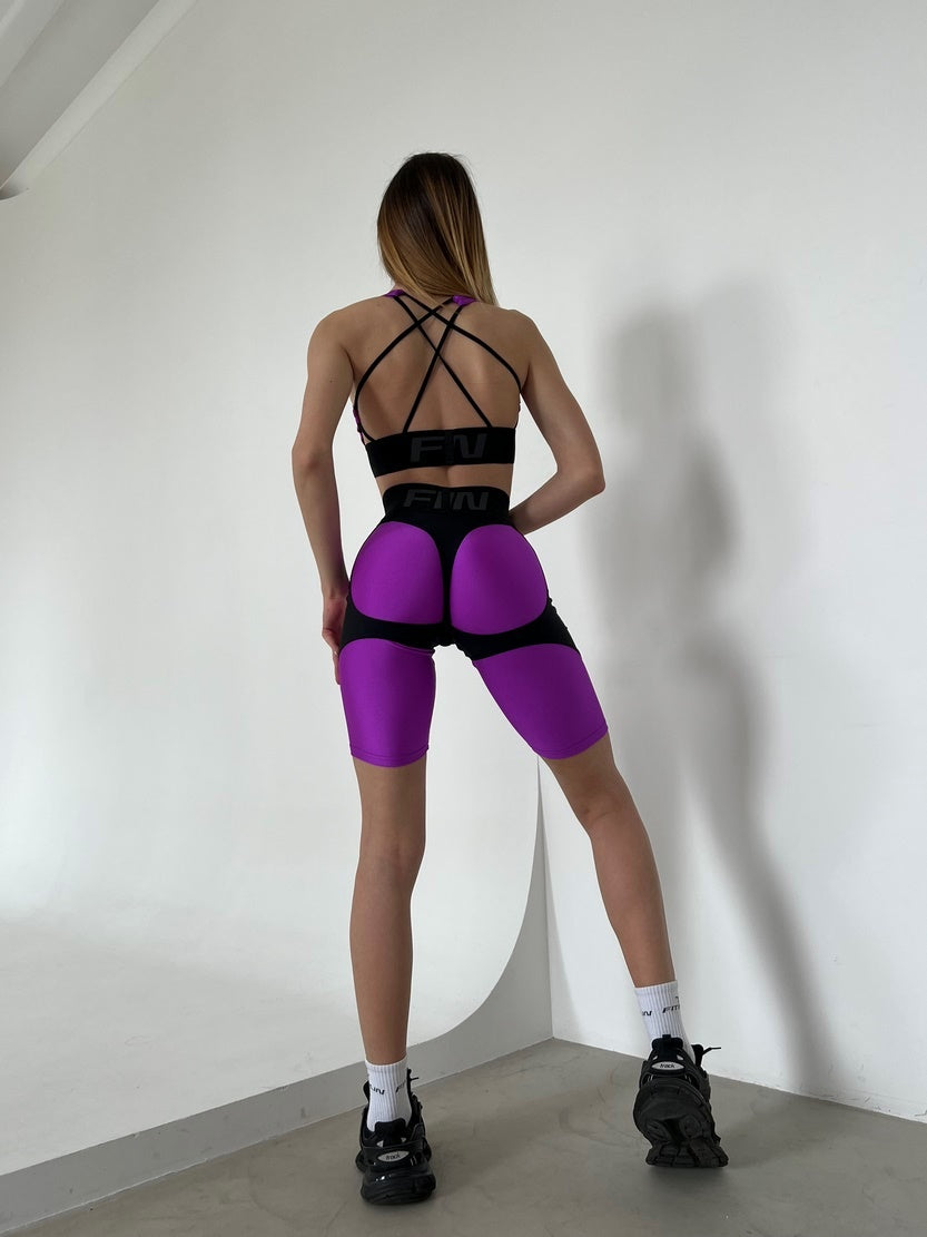 Велосипедки FITRUN Cycling Super Nuts Push-Up "Shine Violet"