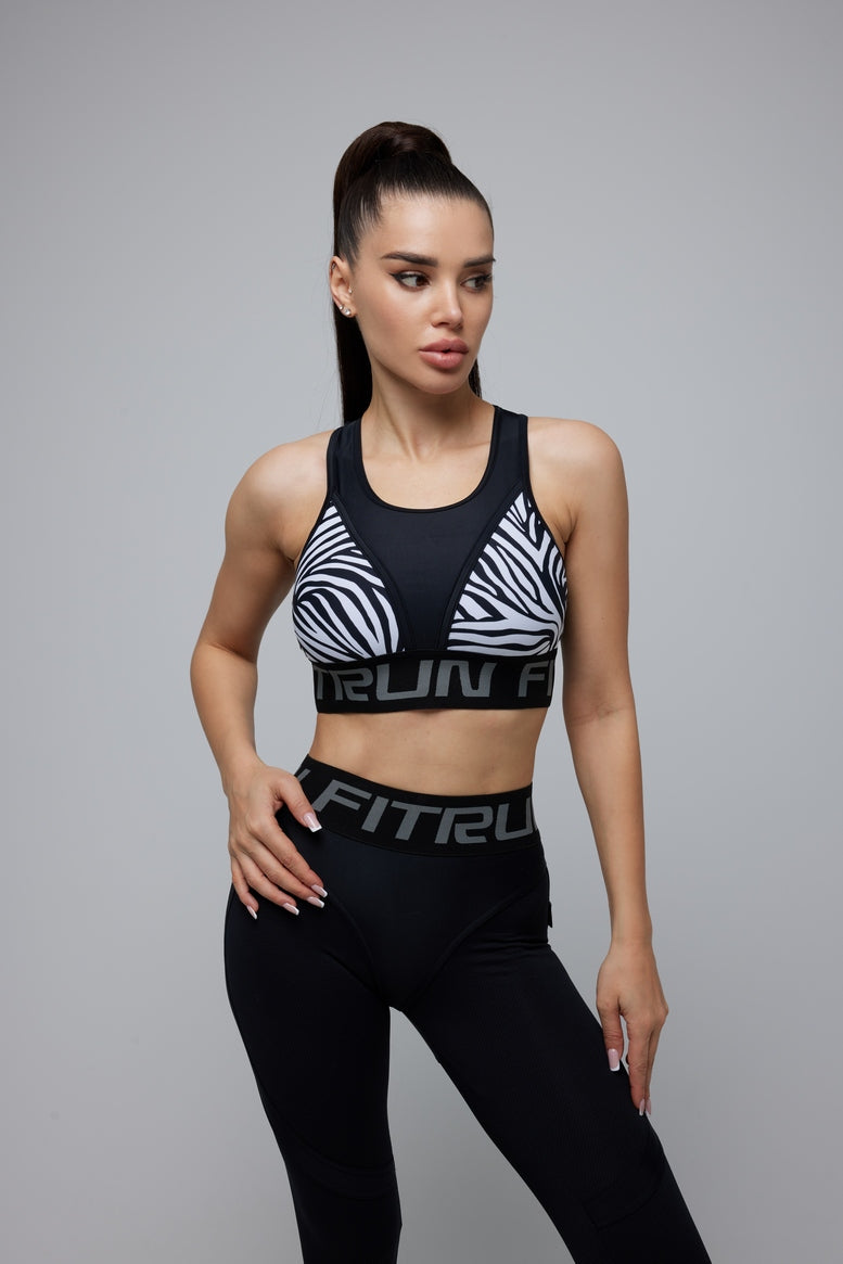Sports Top FITRUN Top "Zebra"
