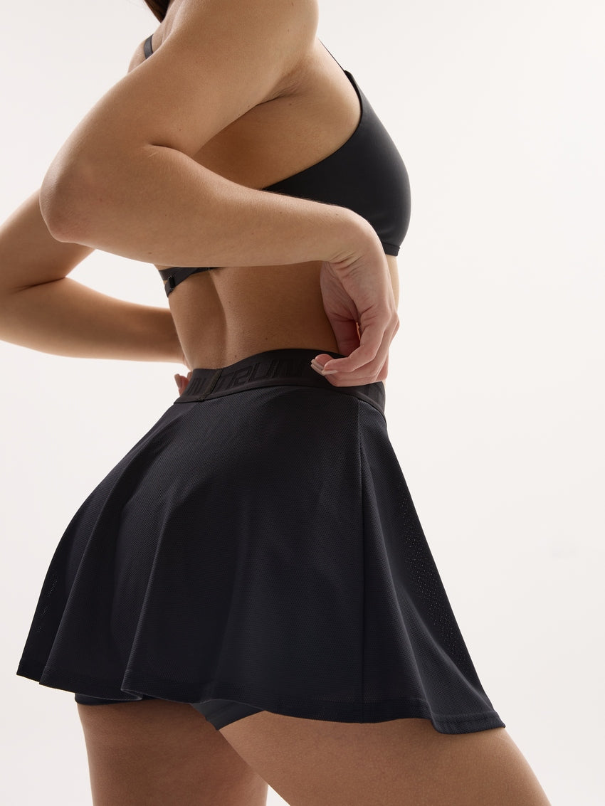 FITRUN Tennis Skort W1 "Total Black"