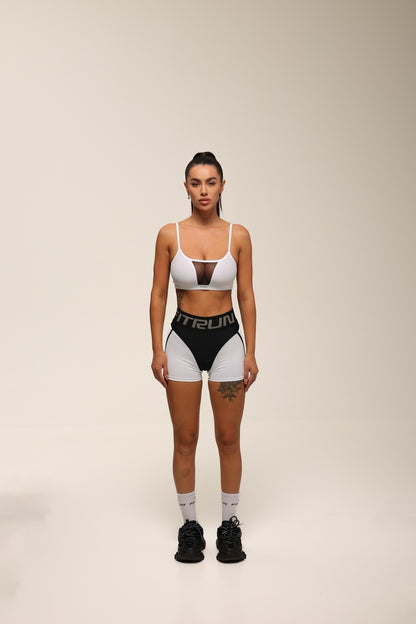 Shorts FITRUN Shorts Super Nuts "White Relief"