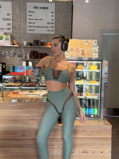 Leggings FITRUN Leggings SPIDER EVA "Olive"