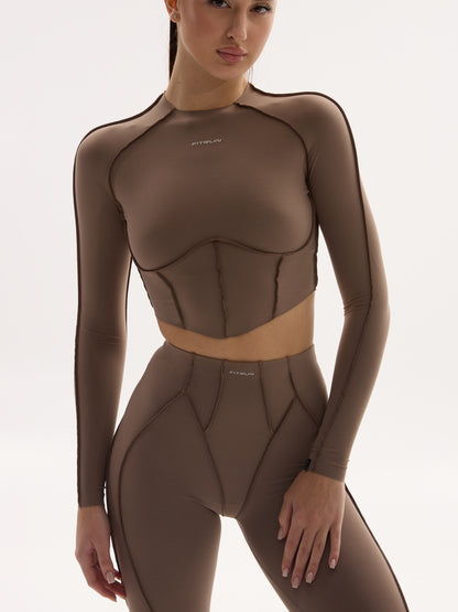 Jambiere FITRUN Leggings Versa "Sand VE"