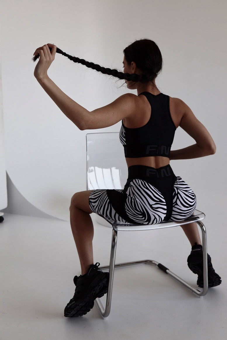 Cycling Short FITRUN Cycling Super Nuts Push-Up "Zebra"