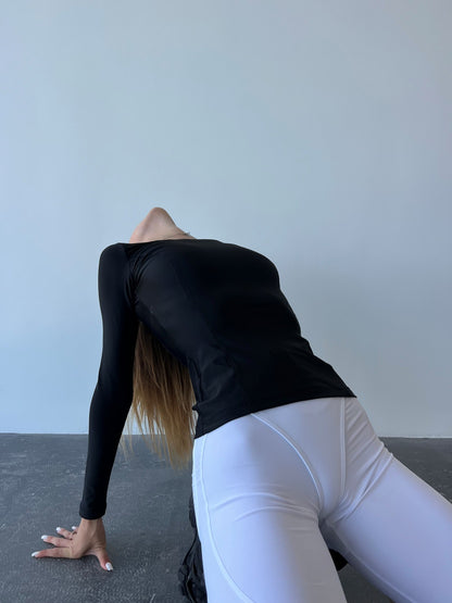 FITRUN Long Sleeve Long "Total Black"