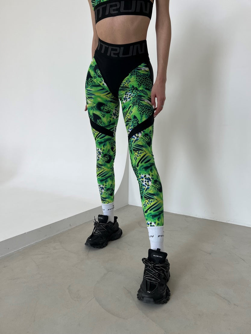 Легінси FITRUN Leggings Super Nuts Push-Up "Toxic"