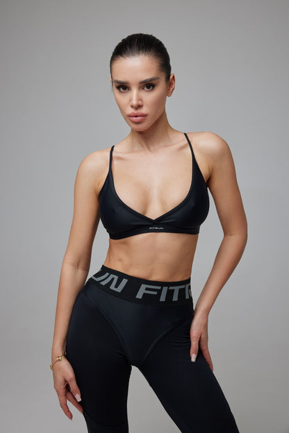 Sports Top FITRUN Top Mini "Total Black"