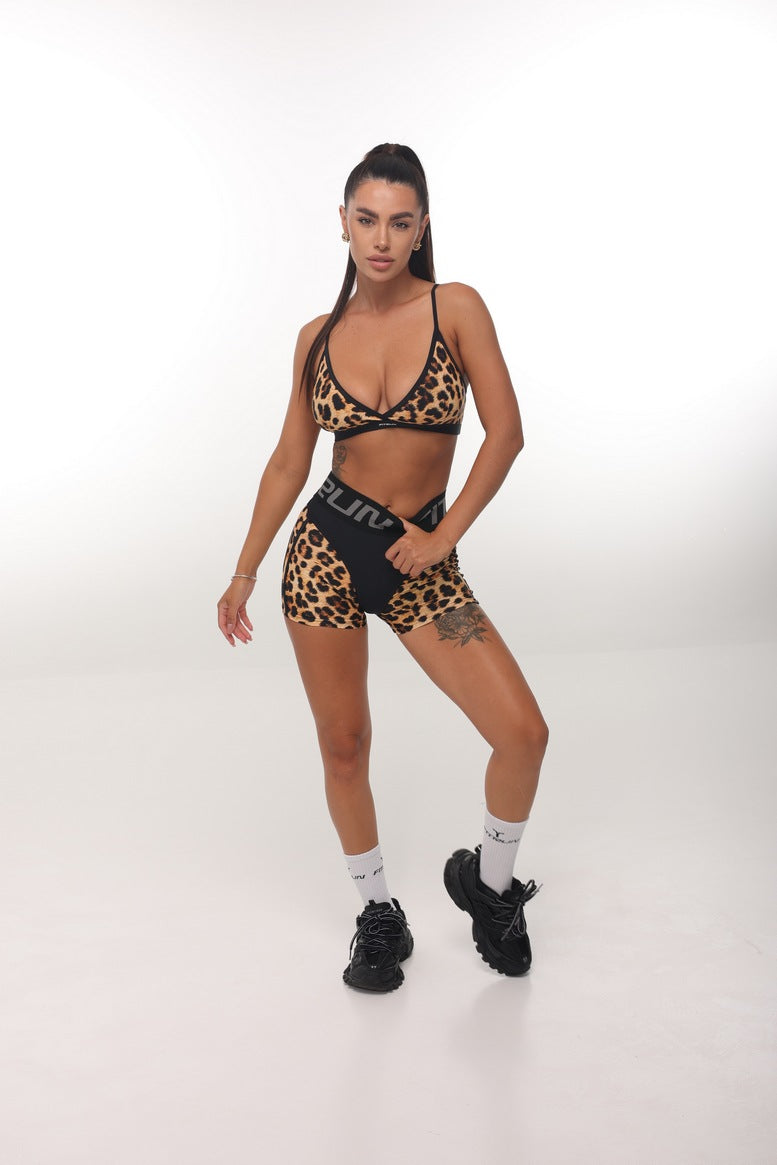 Shorts FITRUN Shorts Super Nuts "Leopard"