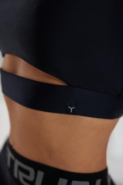 Sports Top FITRUN Top Racy "Total Black"