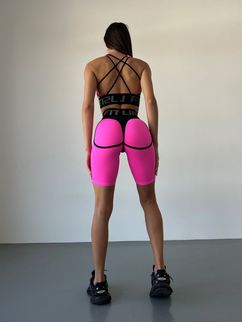 Велосипедки FITRUN Cycling Super Nuts "Pink Relief"