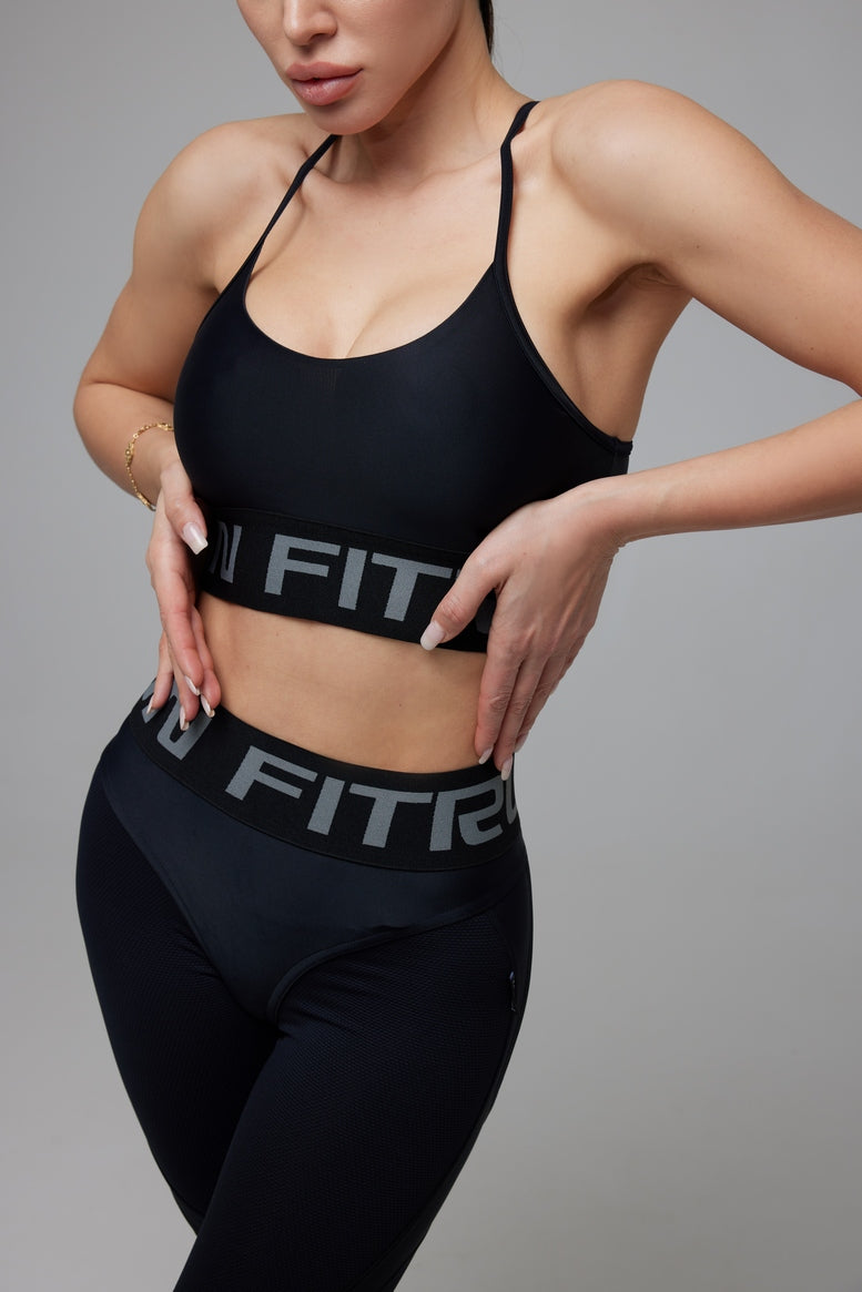 Sports Top FITRUN Top Motion "Total Black"