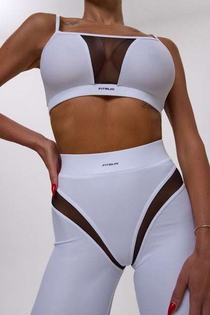 Leggings FITRUN Leggings SPIDER EVA "White"