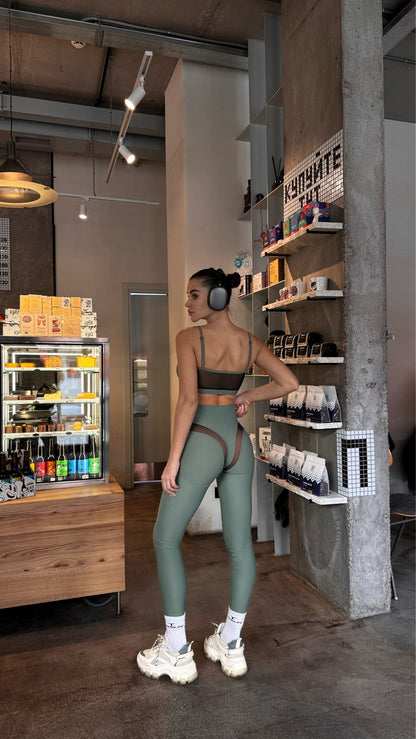 Sports Top FITRUN Top SPIDER EVA "Olive"