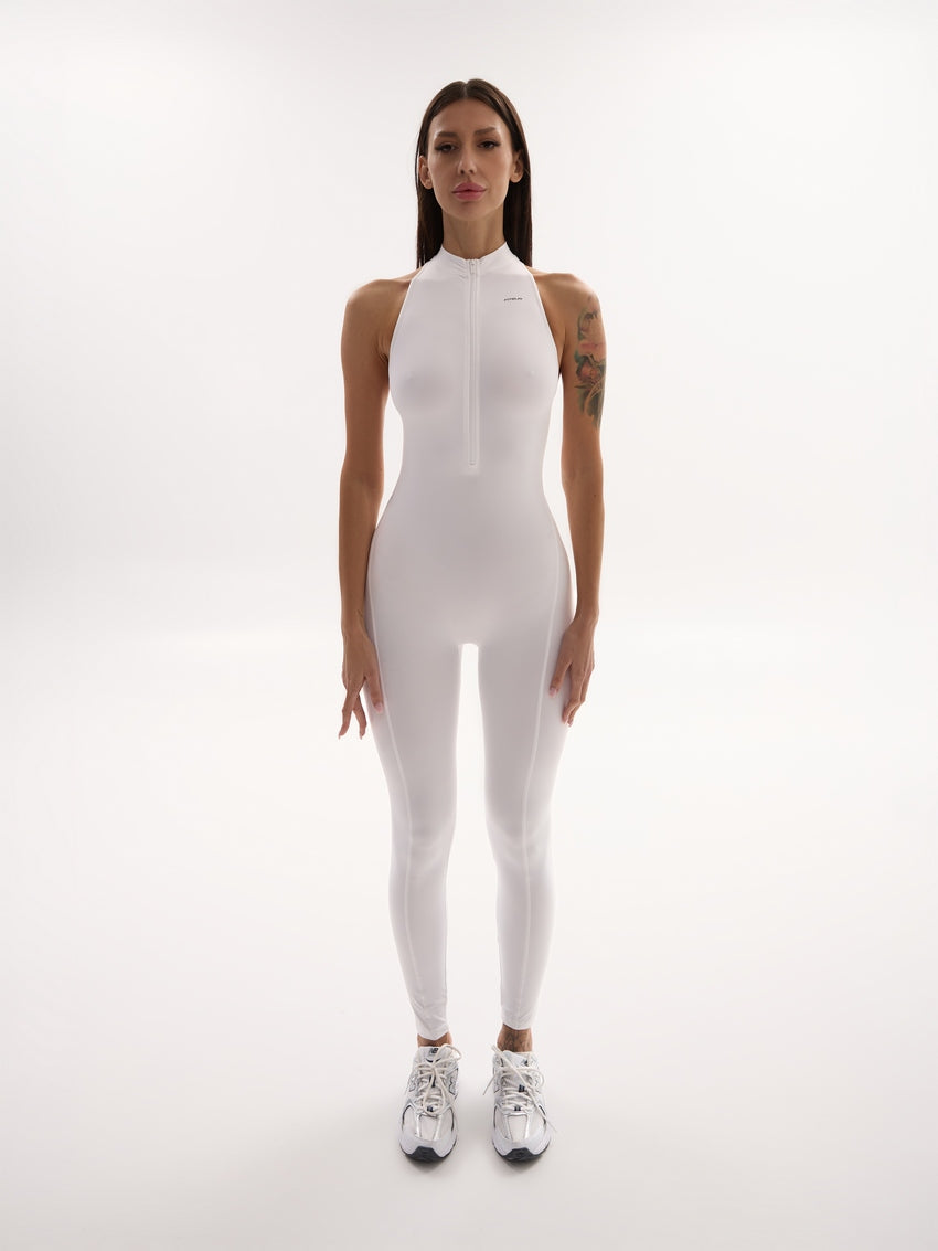Jumpsuit FITRUN YOGA MEDIUM "White VE"