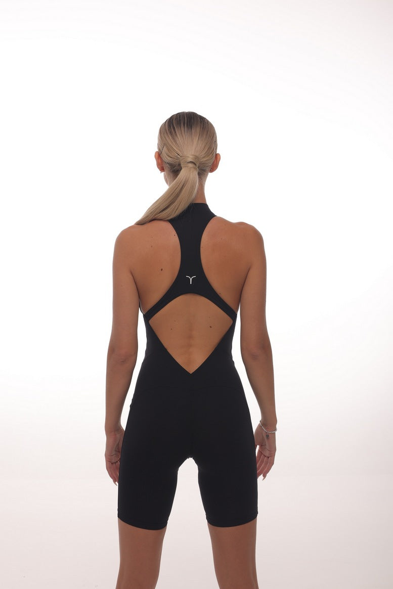 Комбінезон FITRUN Jumpsuit YOGA Short "Black VE"