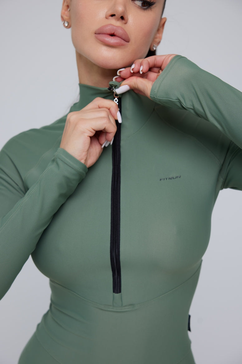 Комбінезон FITRUN Jumpsuit Base Long "Total Olive"