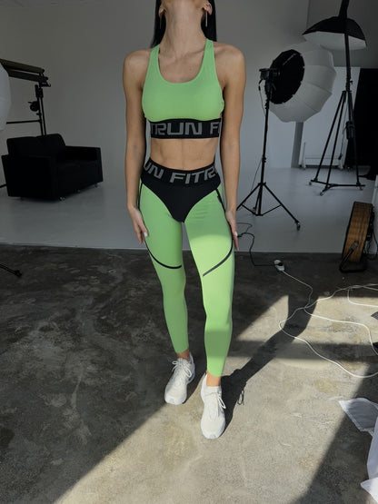 Leggings FITRUN Leggings Super Nuts "Avocado Relief"