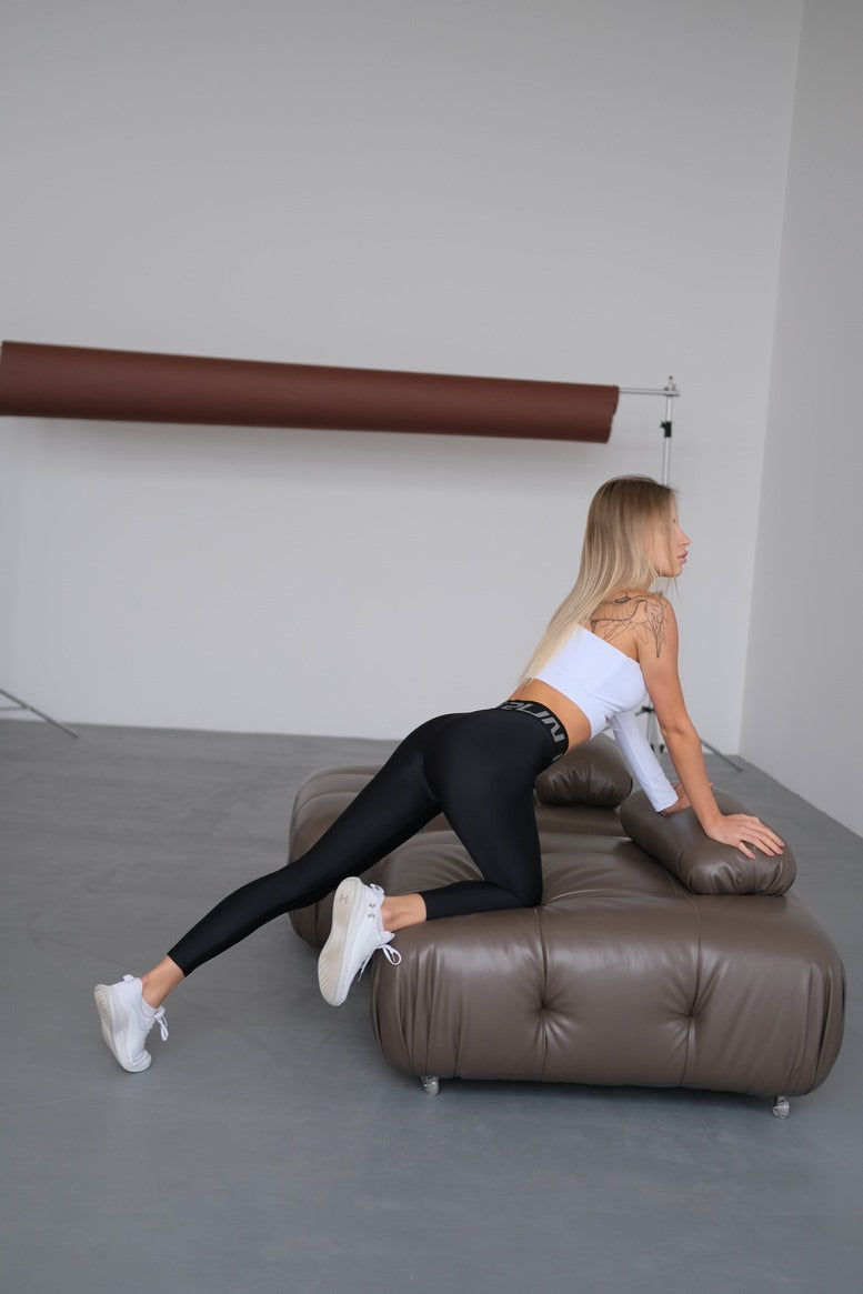 Легінси FITRUN Leggings Brend-Belt "Black"