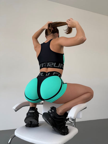 Shorts FITRUN Shorts Super Nuts "Mint Relief"