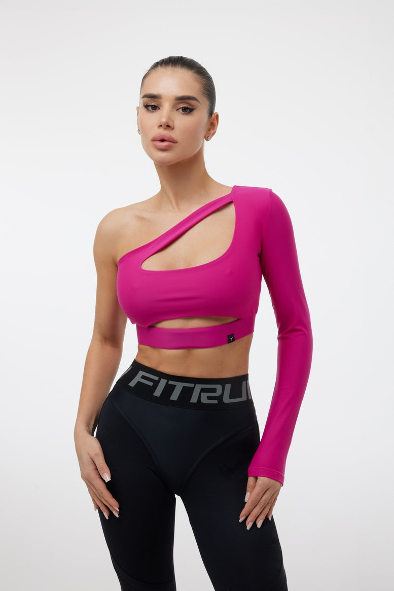 Shortened Rashguard FITRUN Rashguard Racy "Total Rose"