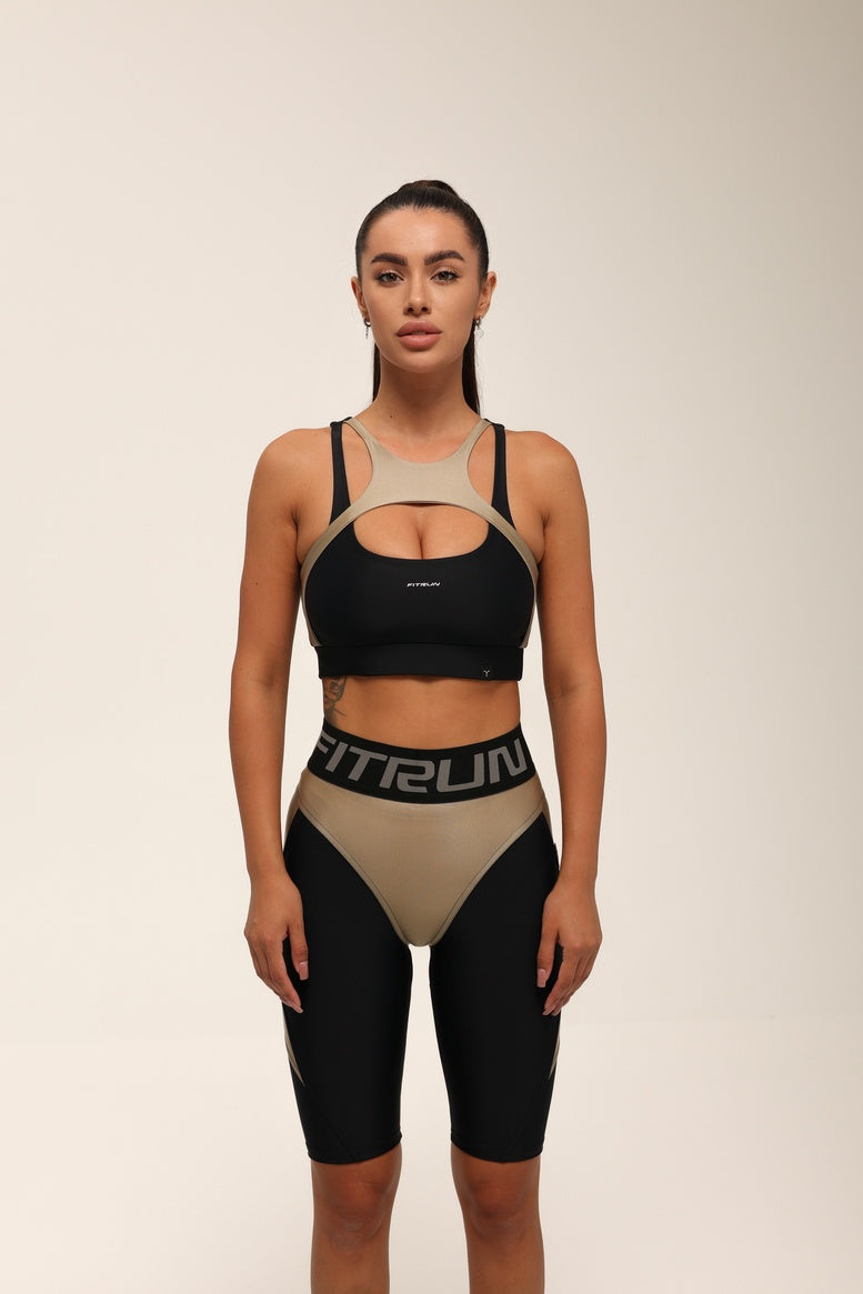 Велосипедки FITRUN  Cycling NICE Push-Up "Beige Blaze"