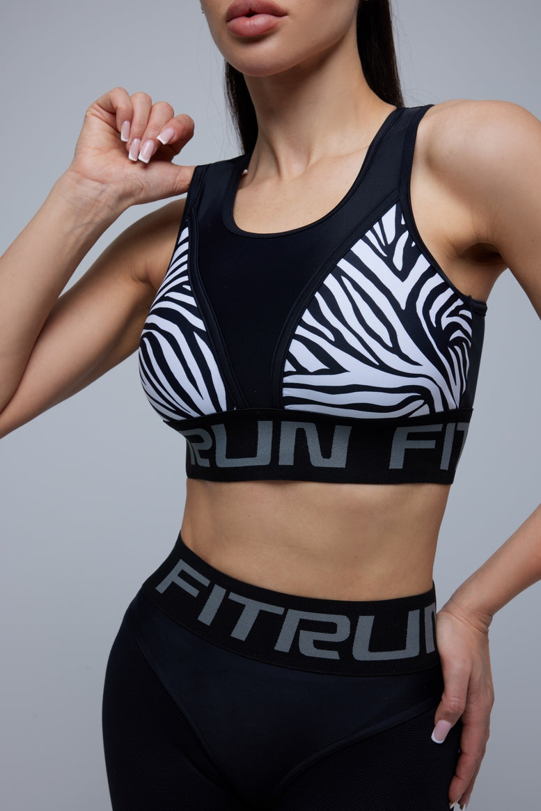 Sports Top FITRUN Top "Zebra"