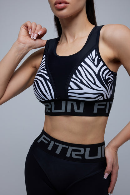 Sports Top FITRUN Top "Zebra"