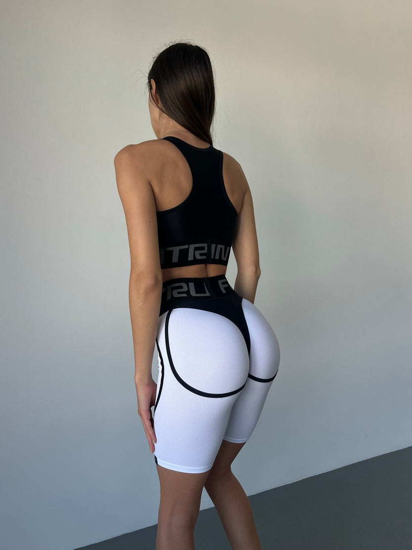 Cycling Short FITRUN Cycling Super Nuts "White Relief"