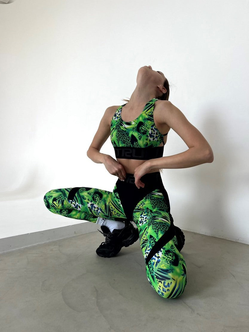 Легінси FITRUN Leggings Super Nuts Push-Up "Toxic"