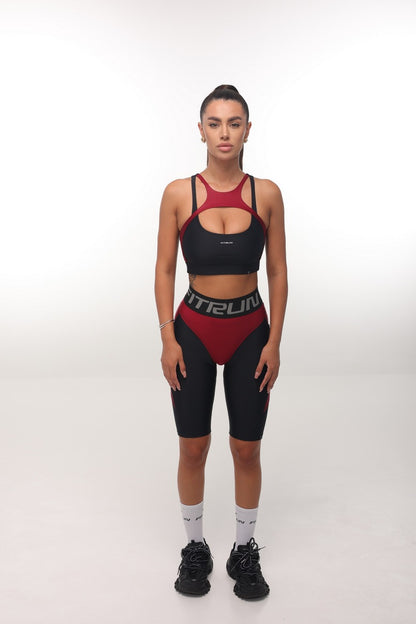 Cycling Short FITRUN  Cycling NICE Push-Up "Wine Blaze"