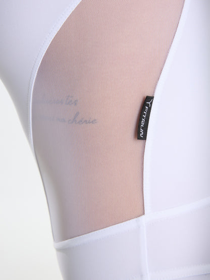 Jumpsuit FITRUN SPIDER LINE "Total White"