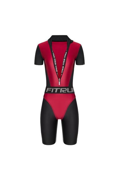 Jumpsuit FITRUN Jumpsuit Super Nuts Short "Wine Blaze"