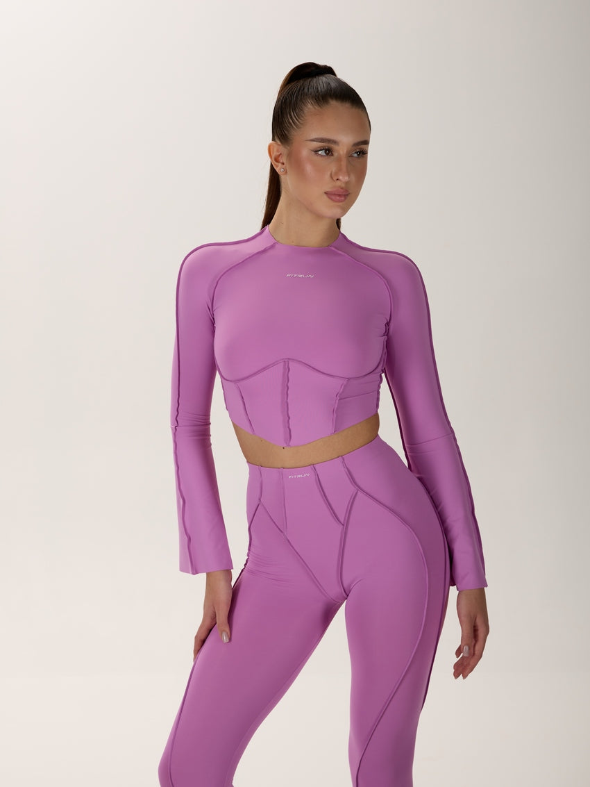 FITRUN Long Sleeve-Corset DISCO Versa "Fuchsia VE"